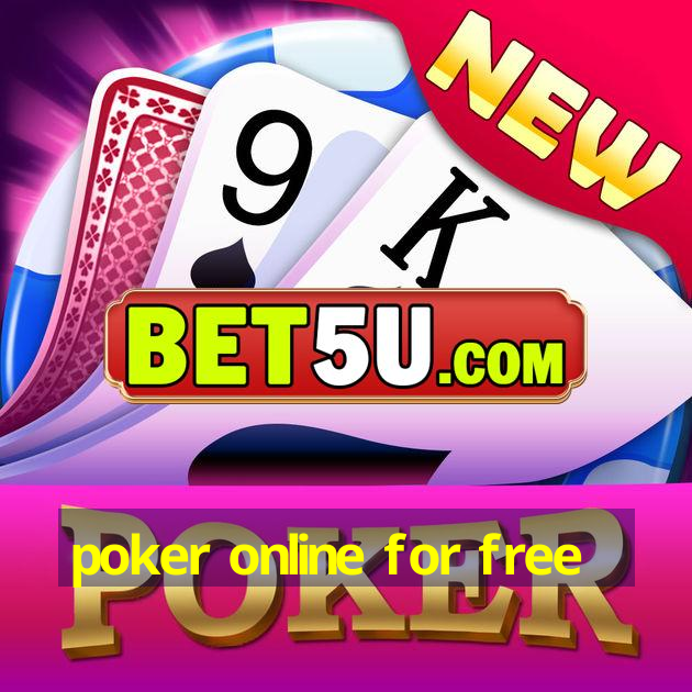 poker online for free